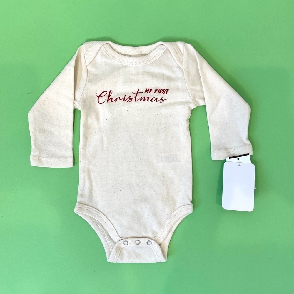 Tenth & Pine My First Christmas Onesie
